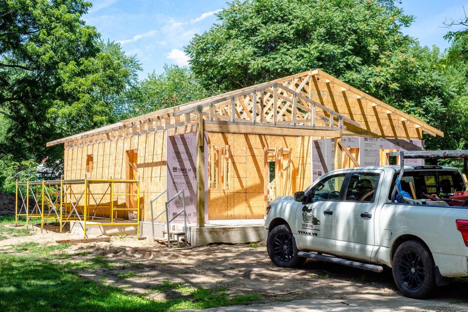 Construction underway at 625 Gayle in Kalamazoo's Eastside neighborhood. 