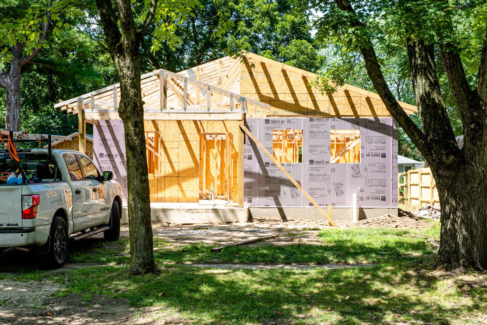 Construction underway at 625 Gayle in Kalamazoo's Eastside neighborhood. 