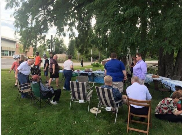 Neighbors gather in the Stuart Neighborhood