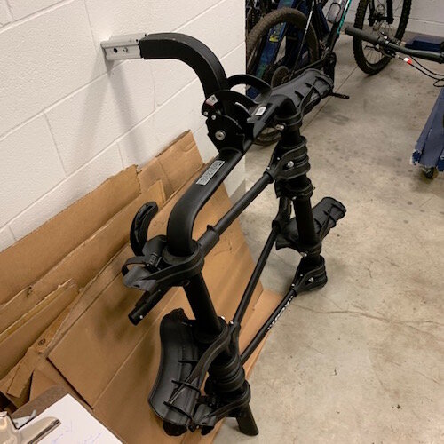 BFK's grant was used to buy a bike carrier and sturdy hitch to help the gym teachers haul bikes to and from maintenance at a local bike shop, and to use when the school's big trailer would not be as handy.