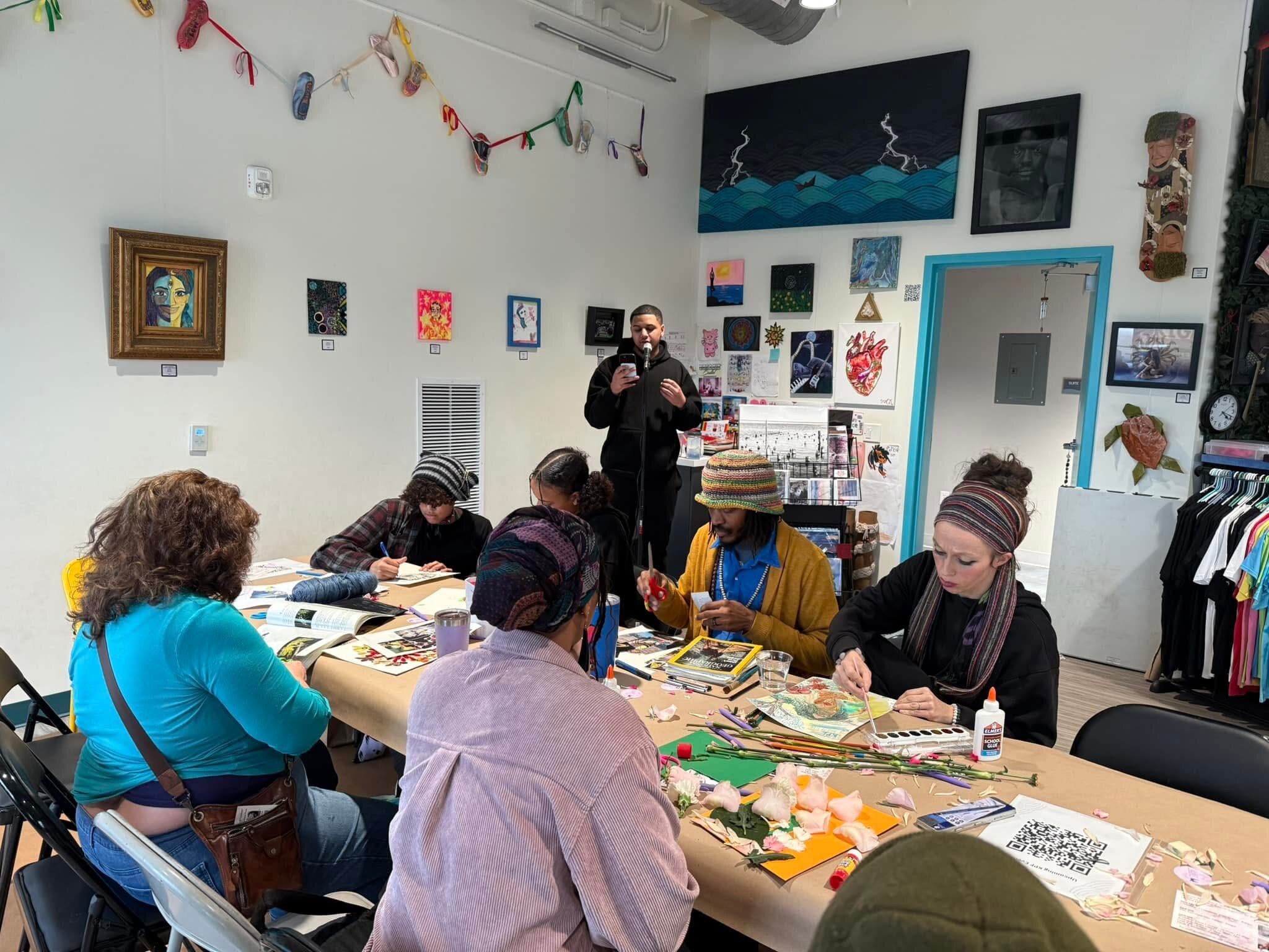 The Ekphrastic Art Event occurred in February. Attendees created artwork based on the KPF theme of “Gratitude.”
