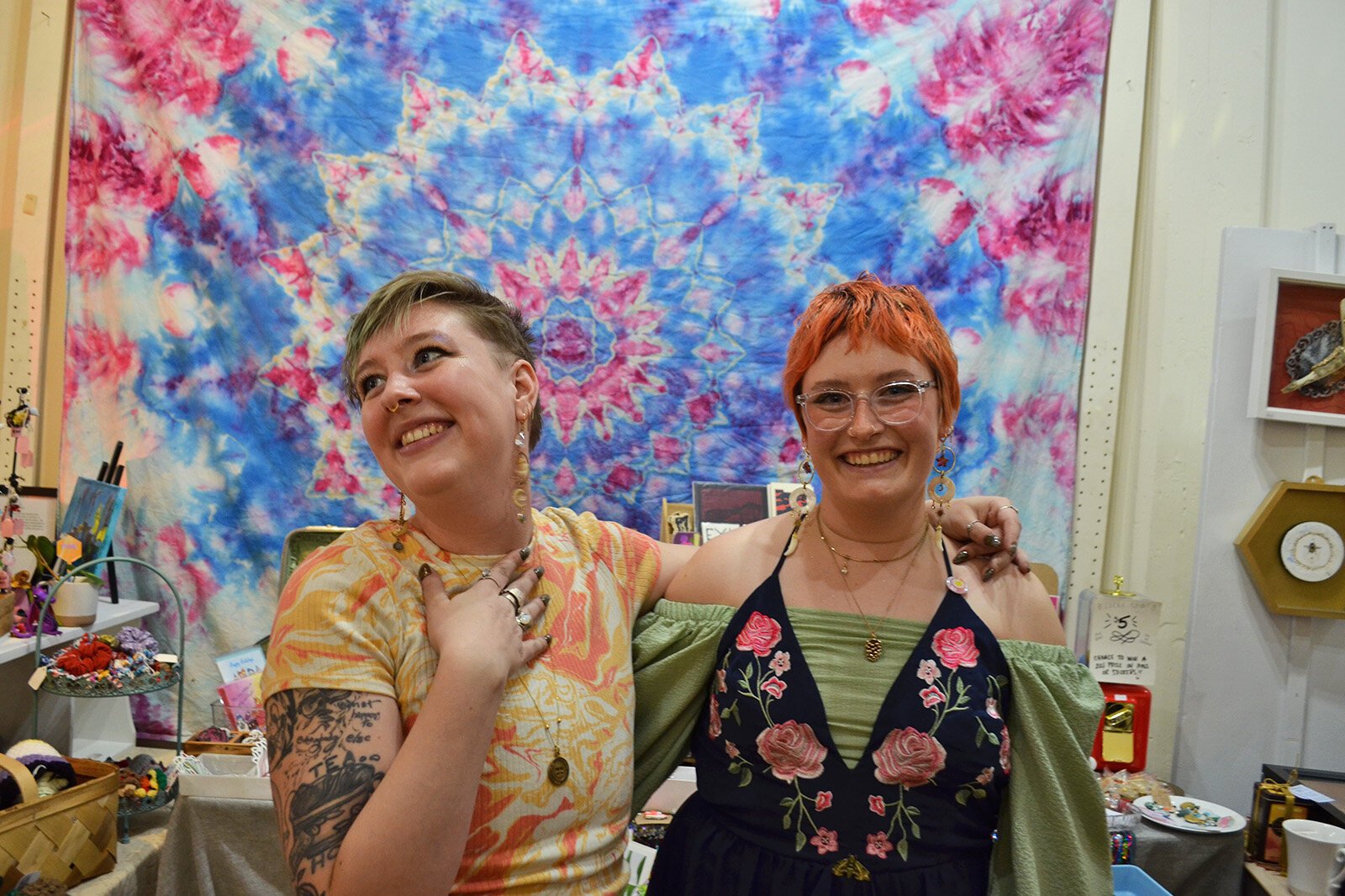 “Originally beginning as a solo venture, The Starlite Collective (TSC) came from a long period of yearning for connection/support and just happened to overlap during a time (Covid) when people seemed to need it the most," says Val  Birch (left).