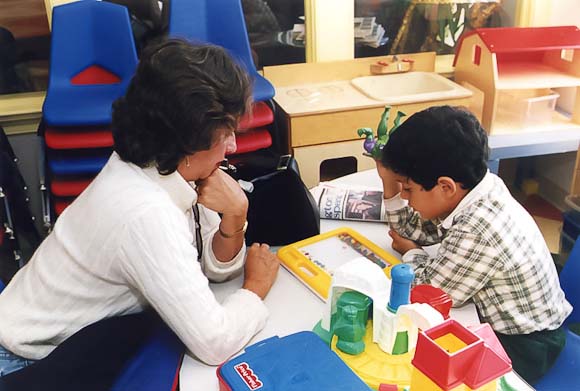 Teacher with special ed  Student