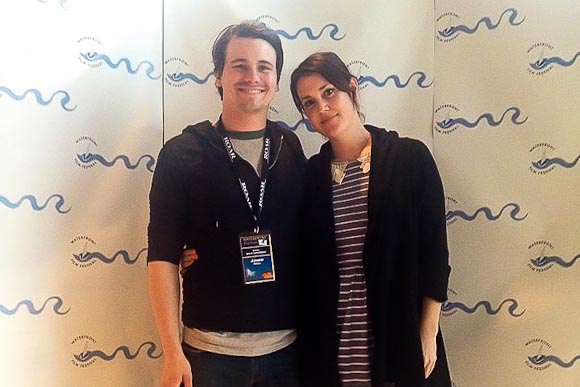 Jason Ritter and Melanie Lynskey