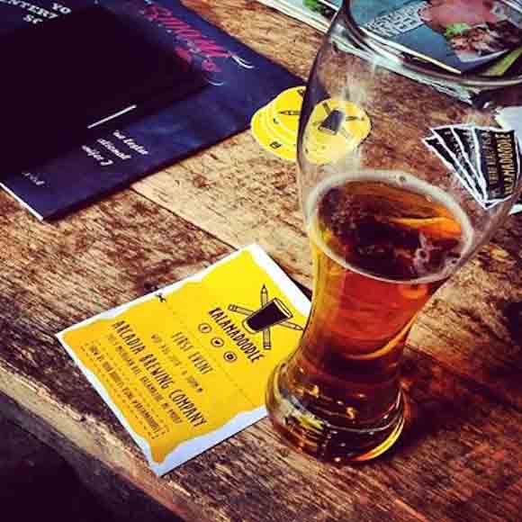 With a brew