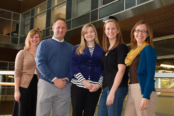 WMU Brain Lab Staff Brittany, Edward, Michelle, Amanda and Caitlyn