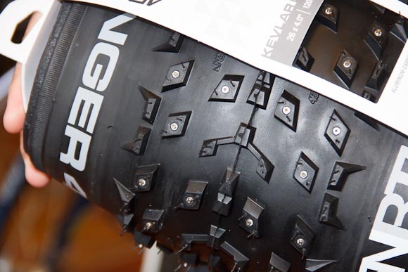 Tires with studs for better traction