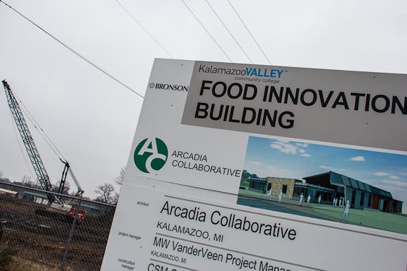 Construction at the Food Innovation Building