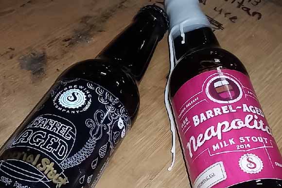 Barrel aged imperial Stout and  Neopolitan Milk Stout