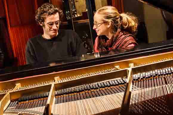 Bert Ebrite and Jessica French, co-owners Kalamazoo Piano Company