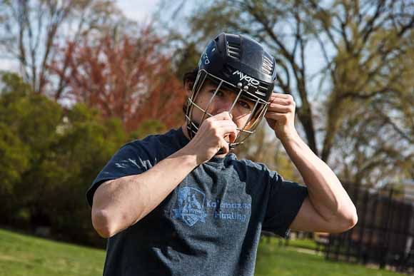 Player Sean Martyn gets ready for action