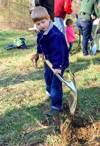 at the groundbreaking