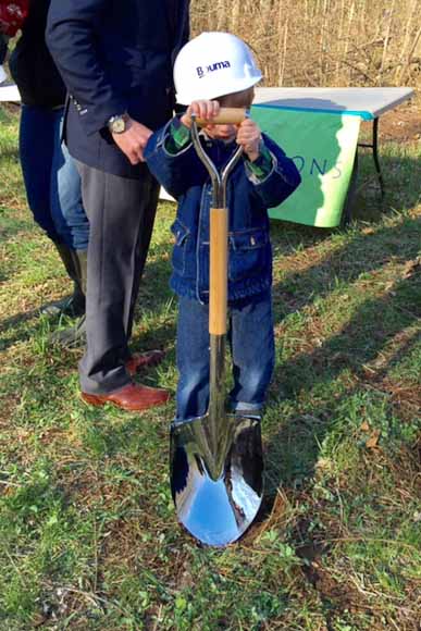 at the groundbreaking