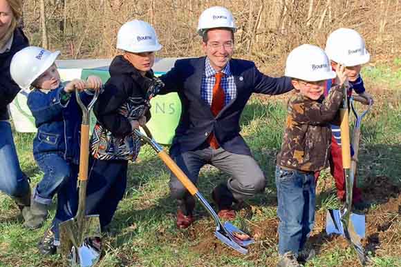 at the groundbreaking