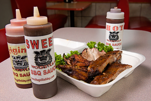 Ribs and wings from Hogzilla BBQ Pit