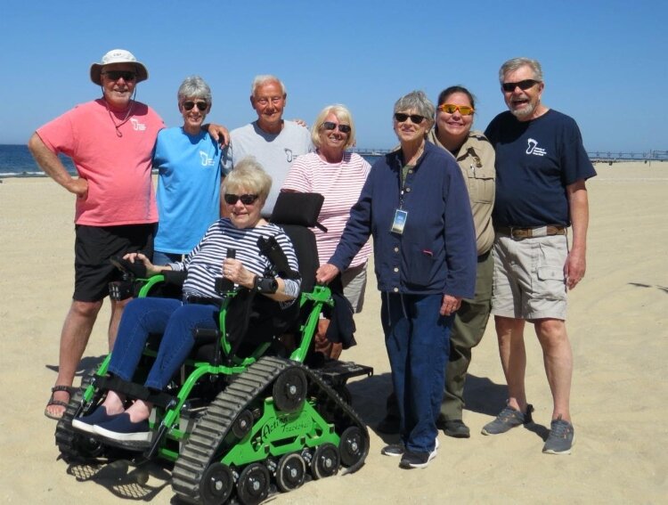 Grand Haven State Park recently received it's second Action Track-chair. (City of Grand Haven)