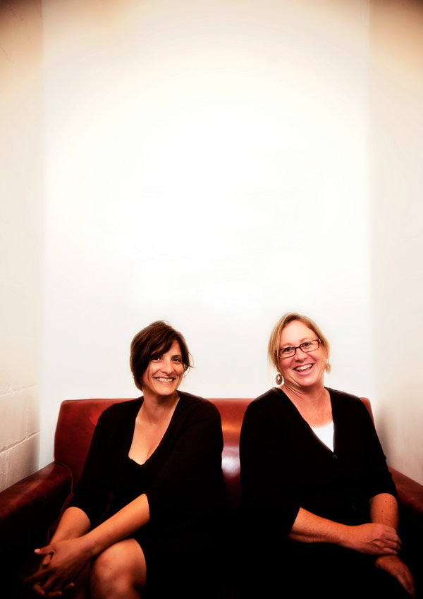 Publisher and Co-Editor Anne Hensley, left, and Co-Editor Melanie Crow fo the magazine Hear Here. 