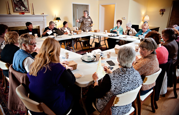 A recent meeting of Women Who Care.