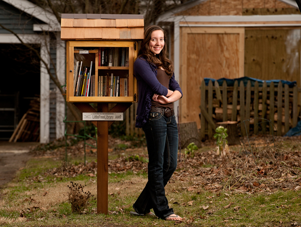 Hannah Lane-Davies is one of the creators of Little Free Library