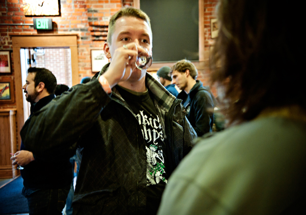 Andrew VanderKlock enjoys tasting vintage ales at Bell’s Brewery.