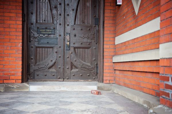 The front entrance of the Ladies Library Association