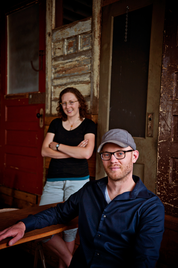 I.D.E.A. Association's Matt Lechel, right, and Kate Binder