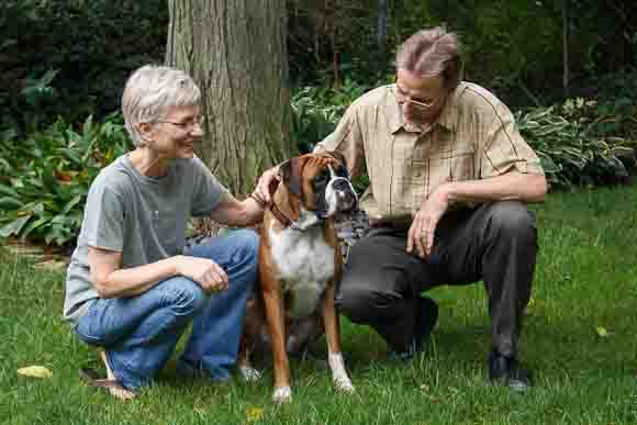 Carol and Jim Derks with Jesse