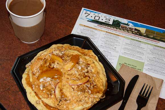 Apple Granola Pancakes