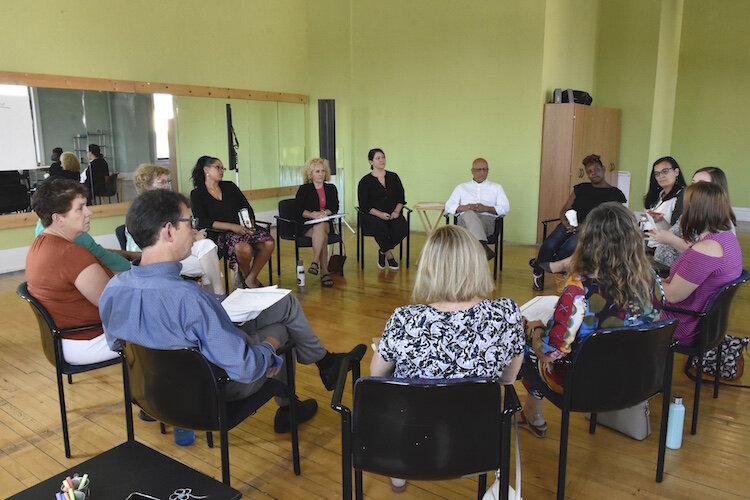 Battle Creek community members during an A2A meeting on Aug. 22, 2019.