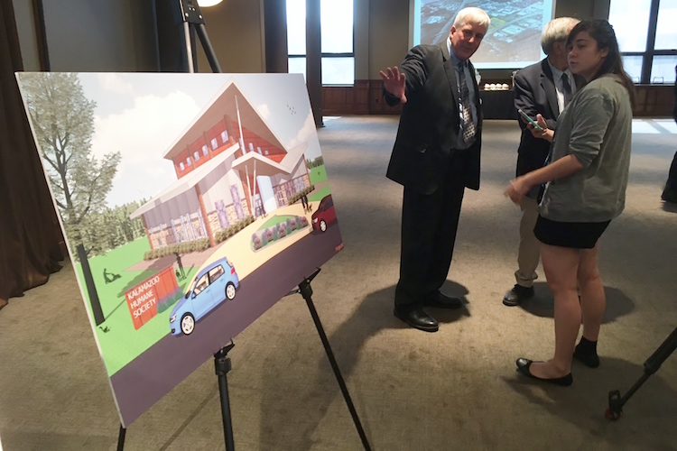 Executive Director Aaron WInters at the capital campaign announcement