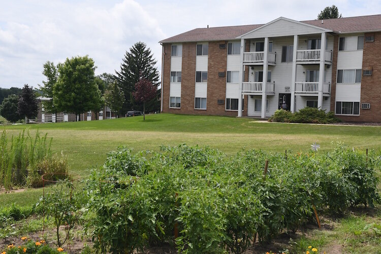 An apartment complex on East Columbia Avenue In Emmett Township.