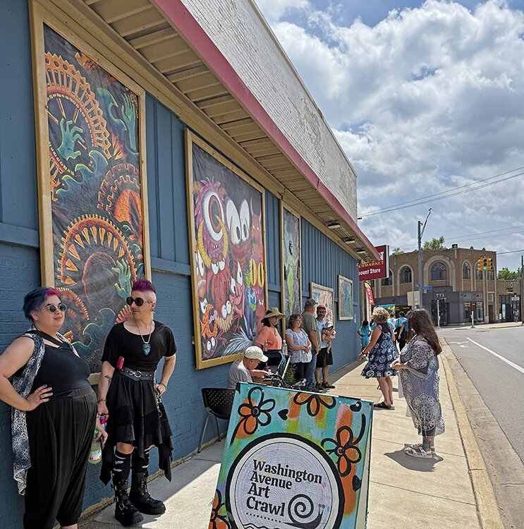 The Washington Avenue Art and Culture Crawl begins on Portage Street.
