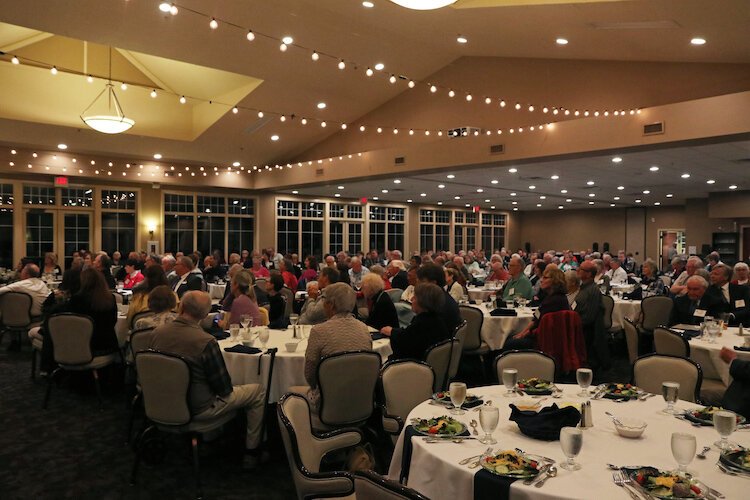 A dinner gathering at a previous conference.