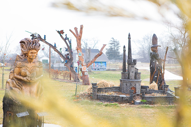 Fantasy Forest features 26 uniquely carved sculptures.