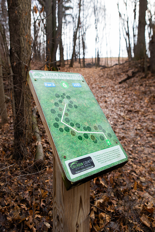 The 85-acre property is home to  one of the area’s most challenging disc golf courses.