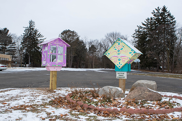 A freel Little Library and Free Little Pantry are two ways the church serves neighbors.