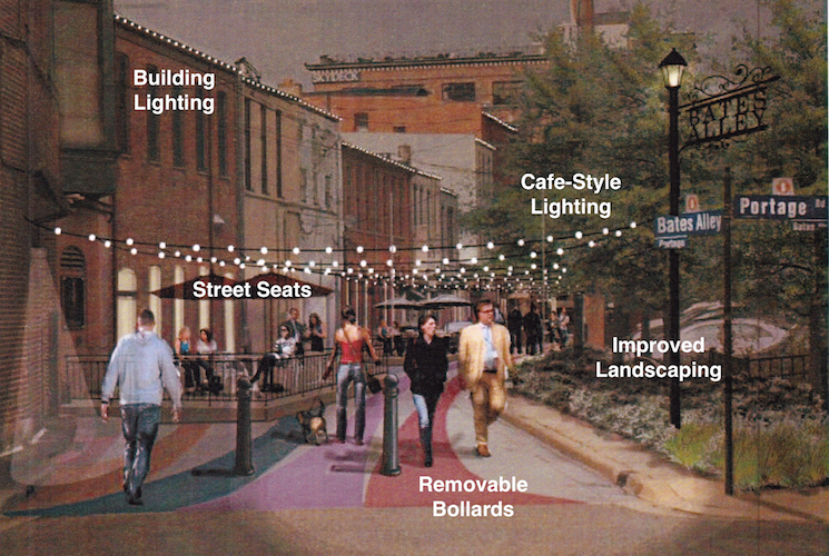 Bates Alley after improvements