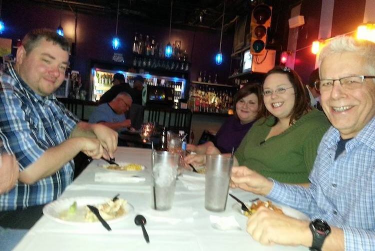 Scenes from past Battle Creek Pride Thanksgiving dinners.