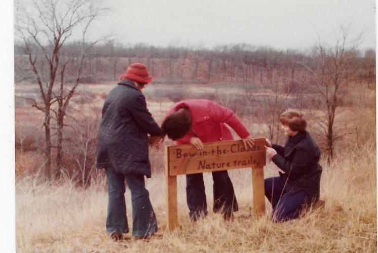 Putting up an early sign for Bow in the Clouds/