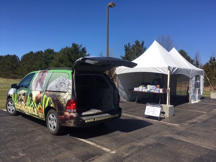 Personal Protection Equipment — face shields, N95 masks, disposable gowns, surgical masks and caps, foot covers and gloves were delivered by the Zoomobile to the Bronson Battle Creek collection site.