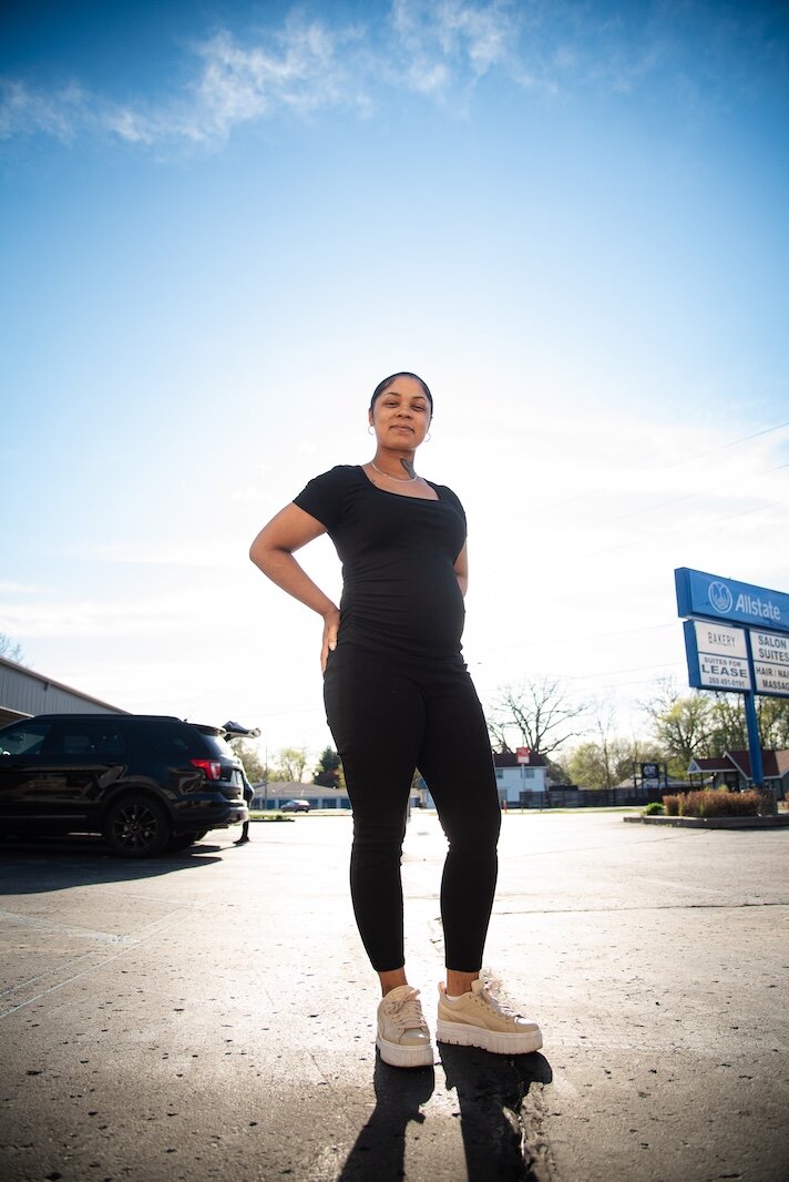 Brianna Cox of Braids by Brie, one of six partner hair professional salons and barbershops that work with Dream of Kalamazoo Foundation.