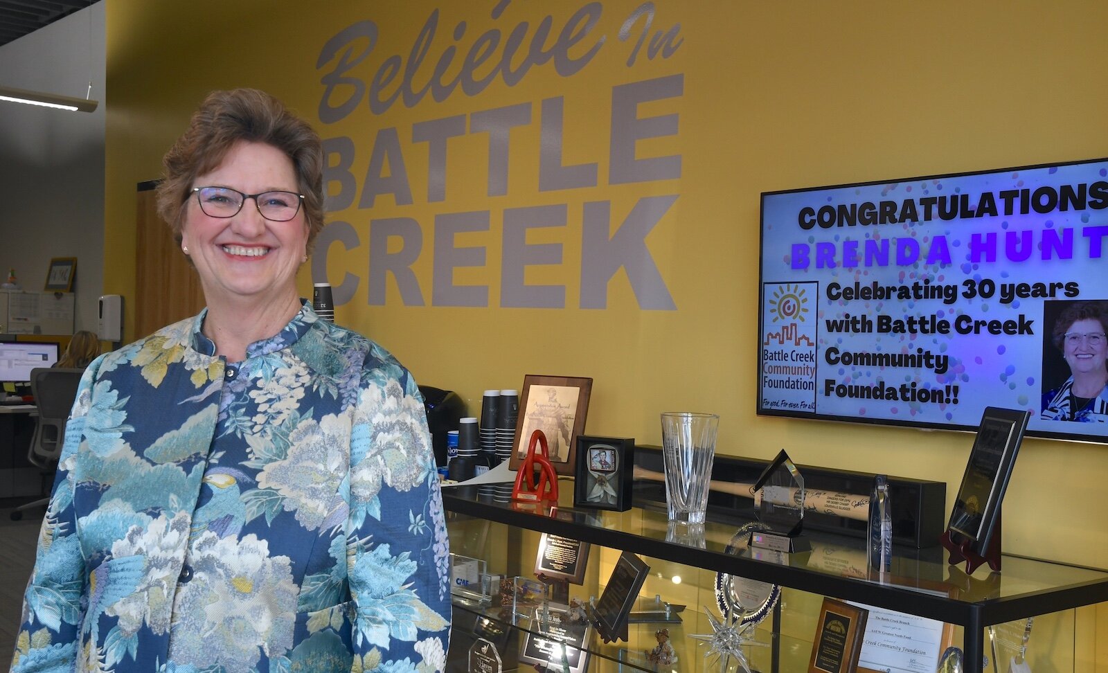 Brenda Hunt, President and CEO of the Battle Creek Community Foundation will retire at the end of March 2024.