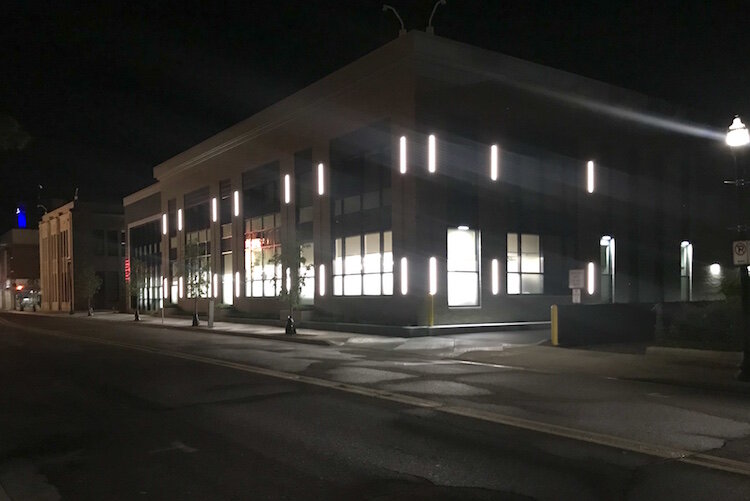 The new Bronson Testing Lab is a 55,000-square-foot building between South Burdick and John streets in property that was once the Kalamazoo Gazette.