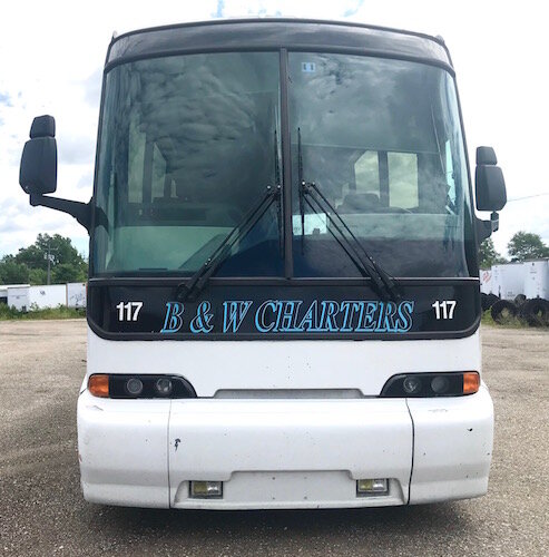 B&W Charters Inc. has 12 vehicles, including 15-, 16- and 30-seat vans and mini-buses, four 56-passenger buses, and a trolley.
