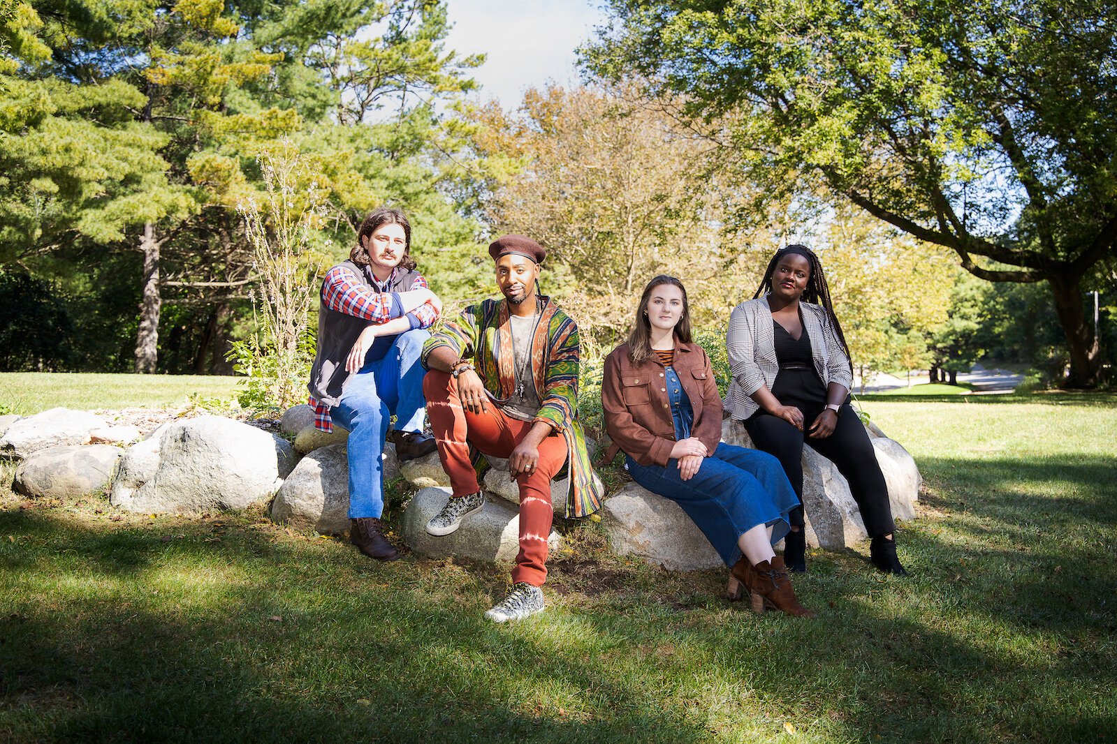 The cast of "Songs for a New World," from left, Matthew Stoke, Jos N. Banks, Cara Palombo, and Nattalyee Randall.