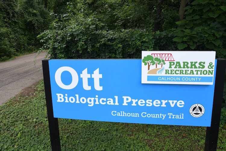 Near the entrance to the Ott Preserve.
