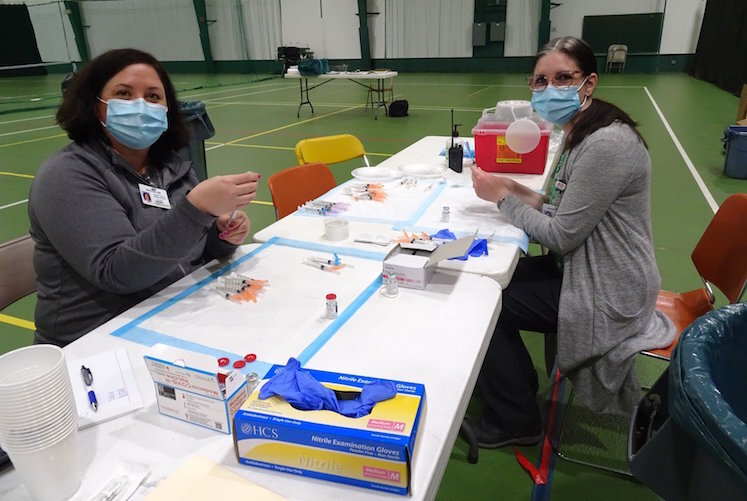 Vaccination clinics took place March 20 in various Calhoun County locations.