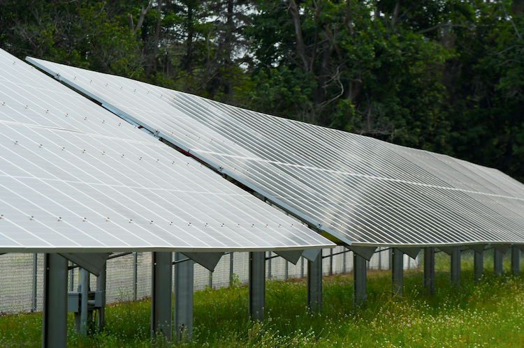 An example of Consumer Energy's Solar Gardens at Western Michigan University.