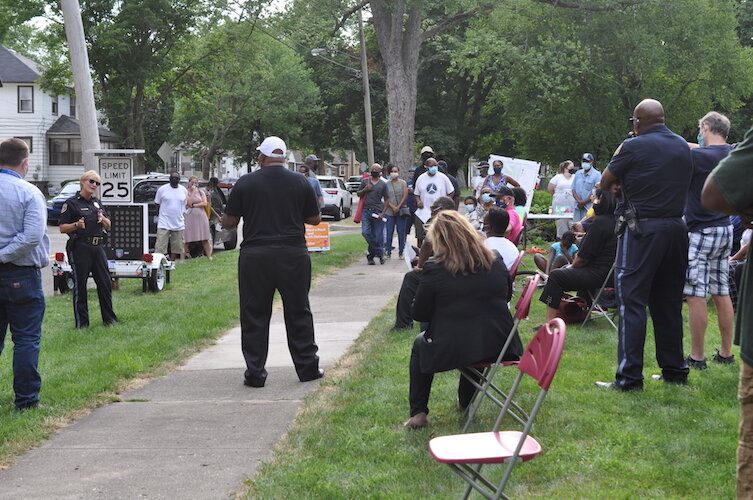 Kalamazoo Department of Public Safety Chief Kariane Thomas talks about  multiple traffic calming strategies to be employed along with the chicanes.