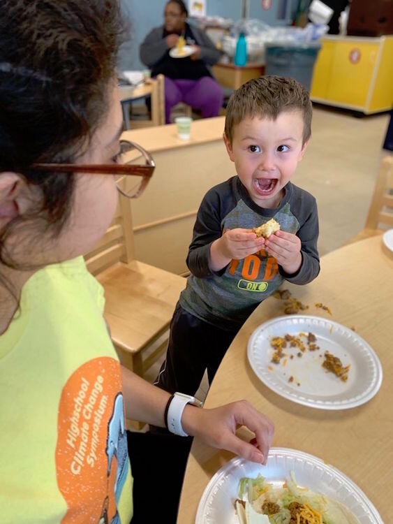 The YMCA is providing childcare to families of essential workers during the coronavirus pandemic.